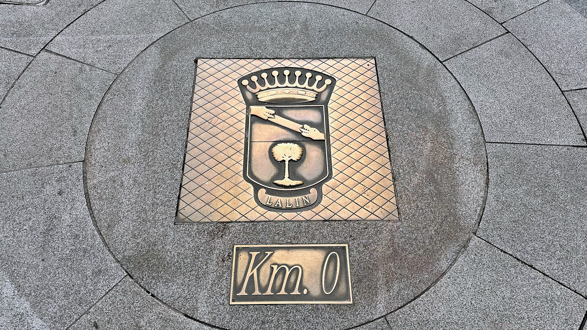 Kil&oacute;metro cero de Galicia